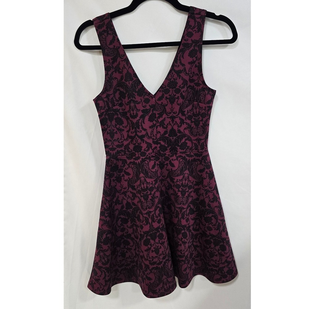 forever 21 women S fit & flare mini dress sleeveless whimsigoth dark romantic